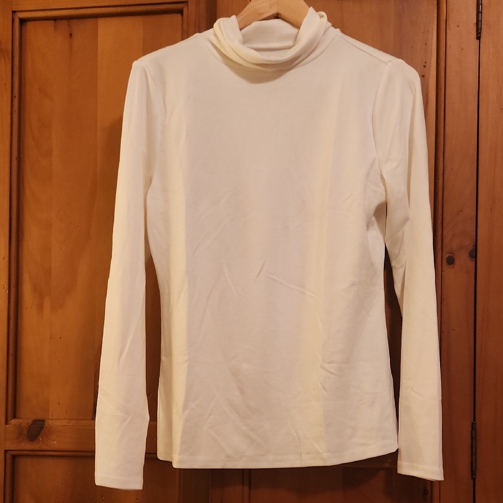 Chic Cream Long Sleeve Turtleneck
